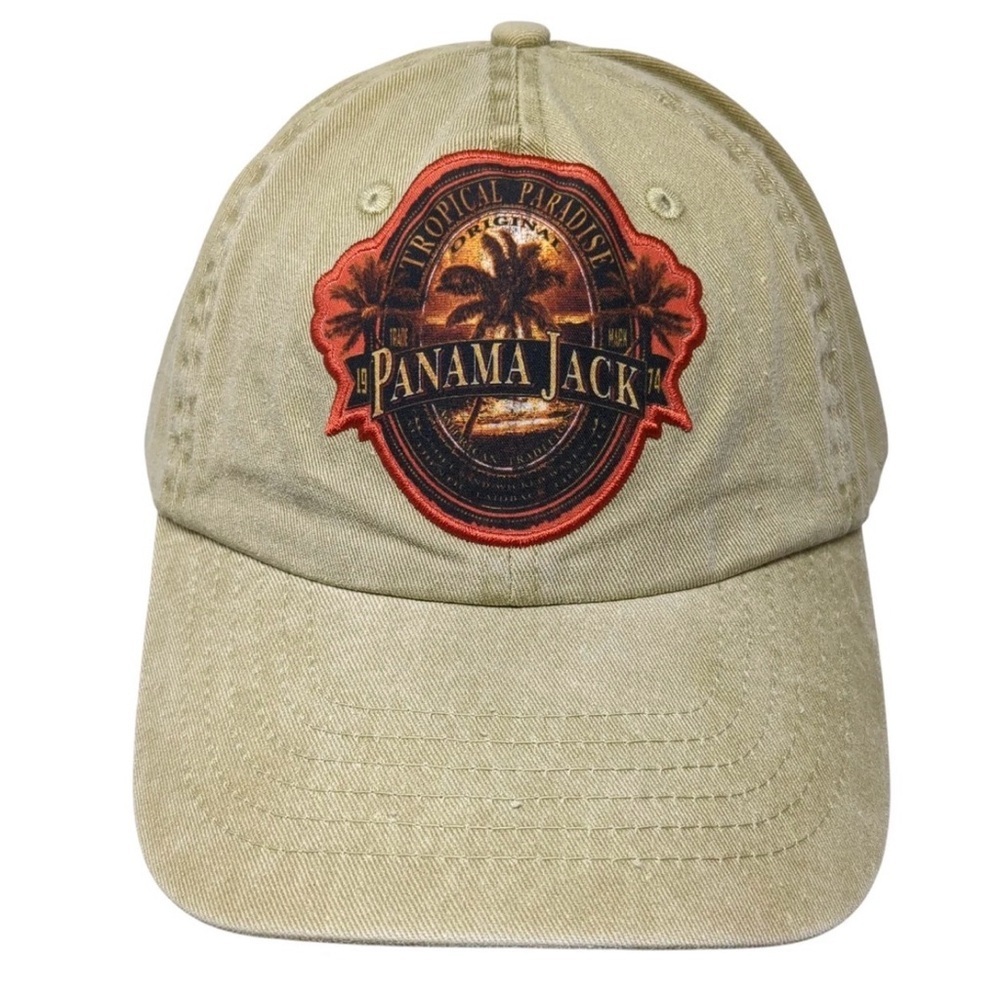Original Panama Jack Slideback One Size Adjustable Cotton olive baseball cap